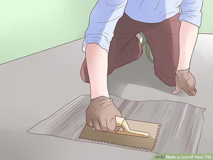 How to install floor tile step by step
